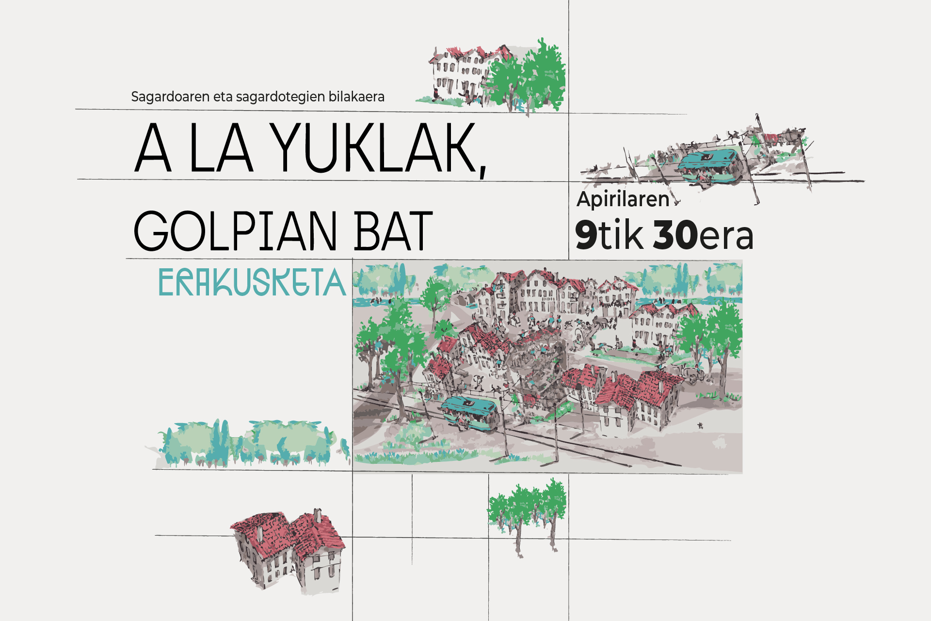 IAK-IZASKUN ARRUE KULTURGUNEAK BI ERAKUSKETA OSO DESBERDIN HARTUKO DITUUDABERRI HONETAN: GAUR, APIRILAK 9, “A LA YUKLAK, GOLPIAN BAT” ZABALDUKO DA, ETADATORREN ASTEAN “KANTHORIA ETA AUTOTUNEA” IRITSIKO DA